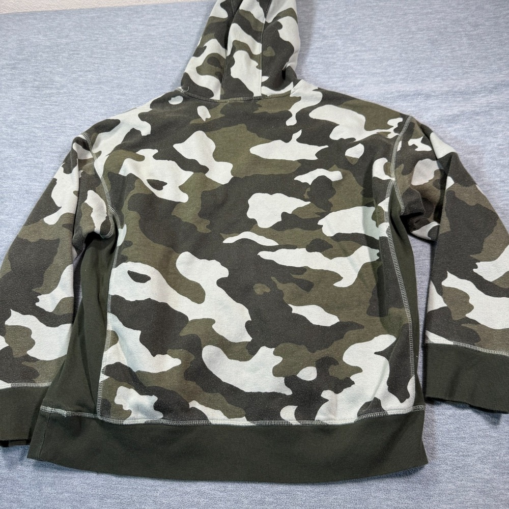 All In Motion Hoodie Men Large‎ Green Camo Fleece Pullover Training Active - Picture 5 of 6